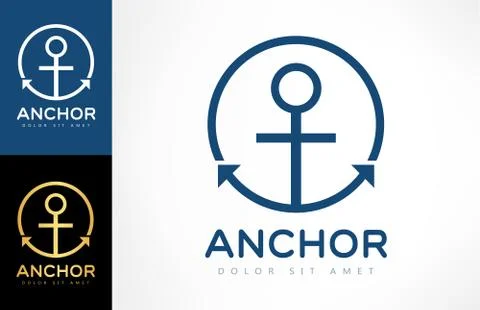 Anchor logo Stock Illustration