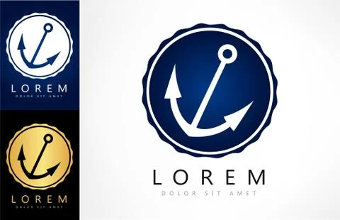 Anchor logo Stock Illustration