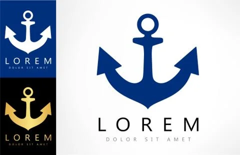 Anchor logo Stock Illustration