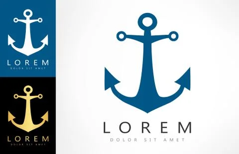 Anchor logo Stock Illustration