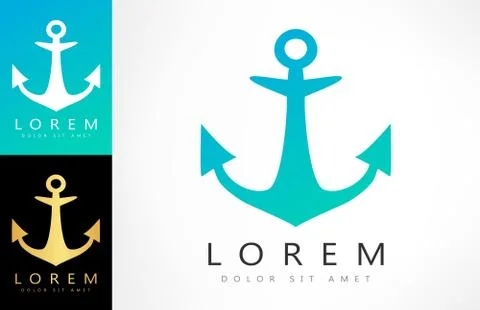 Anchor logo Stock Illustration