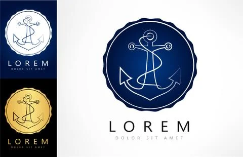 Anchor logo Stock Illustration