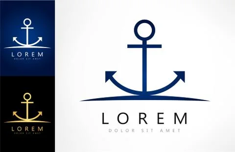 Anchor logo Stock Illustration