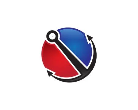 Anchor logo Stock Illustration