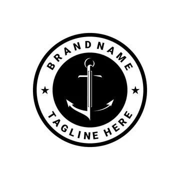 ANCHOR LOGOS Illustrazione stock