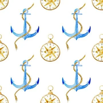 Anchor pattern Stock Illustration