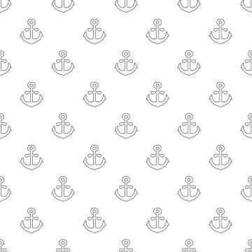 Anchor pattern seamless 스톡 일러스트