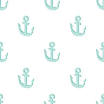 Anchor pattern seamless vector 스톡 일러스트