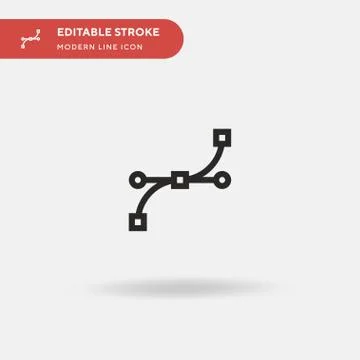 Anchor Point Simple vector icon. Illustration symbol design template for web  스톡 일러스트