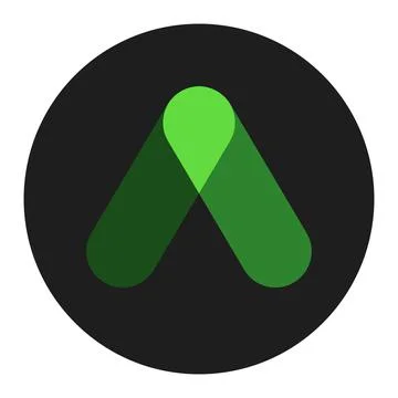 Anchor Protocol ANC token symbol cryptocurrency logo coin icon in circle Stock Illustration