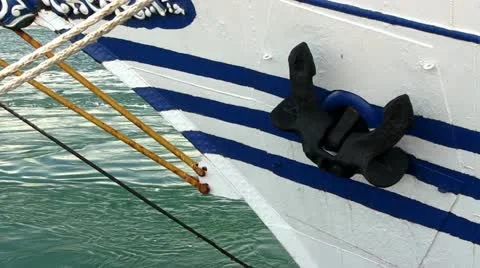 Anchor ready to drop Stock Footage 12183322