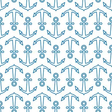 Anchor. Seamless pattern for simple backgrounds, textures, and packaging イラスト素材
