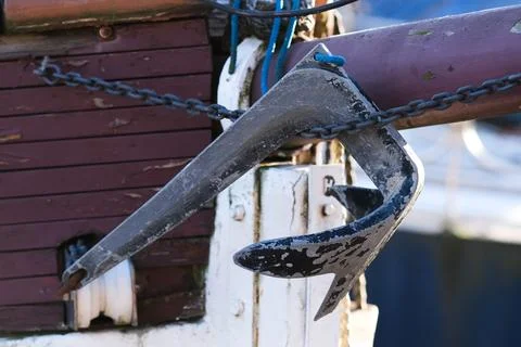Anchor of a ship Foto stock
