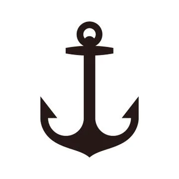 Anchor sign Illustrazione stock