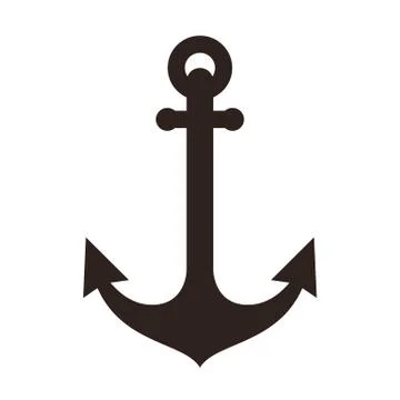 Anchor sign Stock Illustration