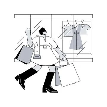 Anchor store abstract concept vector illustration. Stock Illustration