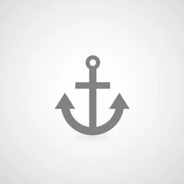 Anchor symbol Illustrazione stock