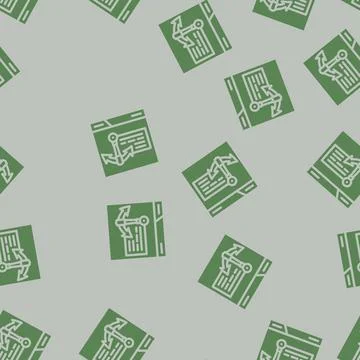 Anchor text seo glyph vector seamless pattern Stock Illustration