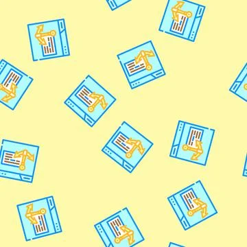 Anchor text seo vector seamless pattern Stock Illustration