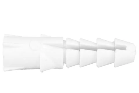 Anchor tool on a white background. plastic color white Stock Photos