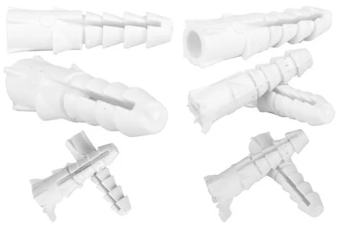 Anchor tool on a white background. plastic color white Stock Photos