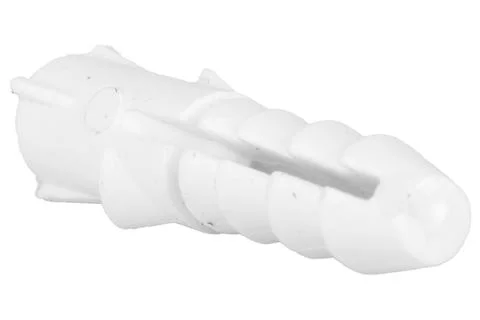 Anchor tool on a white background. plastic color white Stock Photos