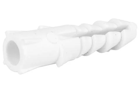 Anchor tool on a white background. plastic color white Stock Photos