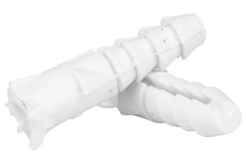 Anchor tool on a white background. plastic color white Stock Photos