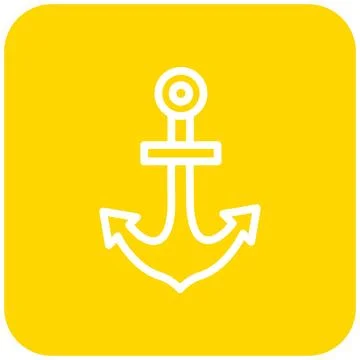 Anchor Vector Icon Design Illustration Stock Illustration