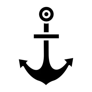 Anchor Vector Icon Design Illustration Stock Illustration