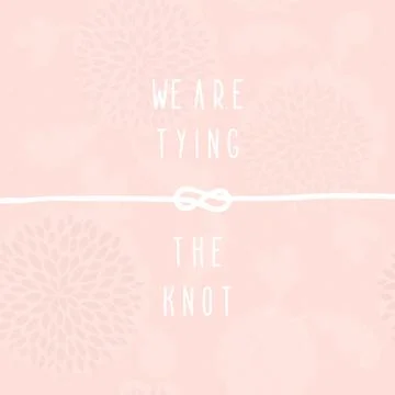 Anchor wedding invitation template. Stock Illustration