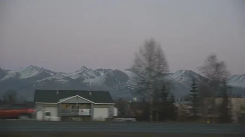 Anchorage highway alaska Stock Footage 46833627