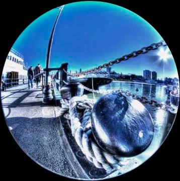 Anchored Stockfoto's