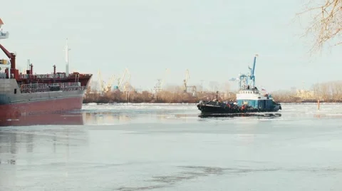 Аnchored in port 스톡 동영상 48128877