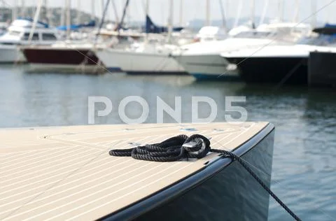 Anchored yachts in st. tropez Stock Photos