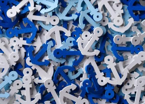 Anchors background Stock Photos