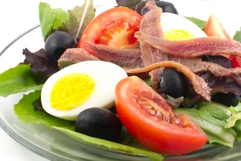 Anchovy salad Stock Photos