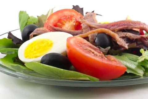 Anchovy salad Stock Photos