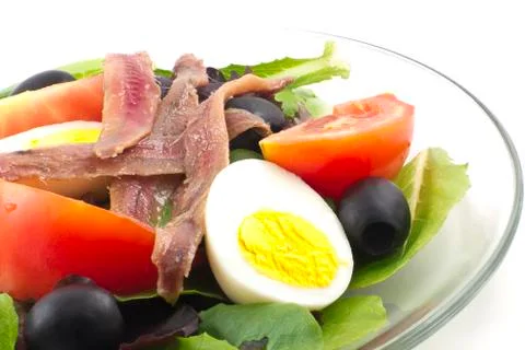 Anchovy salad Stock-Fotos