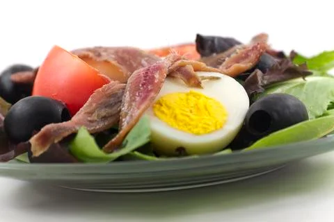 Anchovy salad Stock Photos