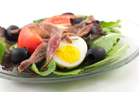 Anchovy salad Stock Photos