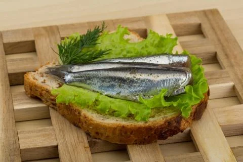 Anchovy tapas Stock Photos