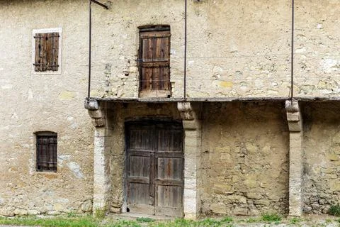 Ancient abandoned building Stock Photos