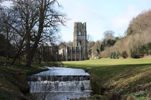 Ancient Abbey. Stock Photos