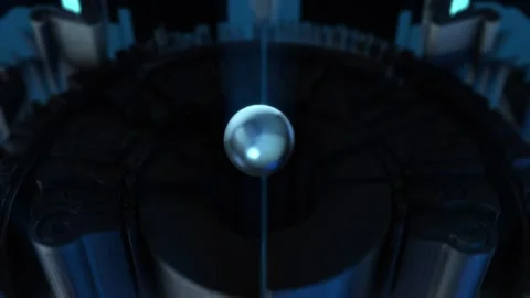 Ancient Abstract Stone Artifact Animation Stock Footage 307493389