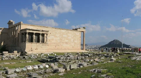 Ancient Acropolis in Athens Greece Видео 36372202