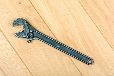 Ancient adjustable wrench Stock Photos