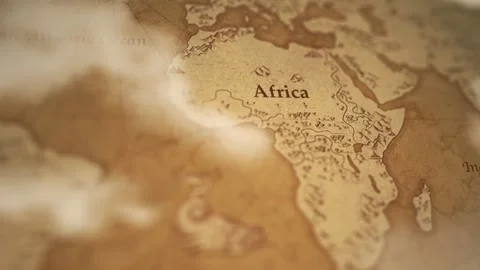 Ancient Africa World  Map 스톡 동영상 341687936