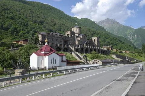 The ancient Alan Assumption Monastery, Upper Fiagdon. North Ossetia-Alania Photos