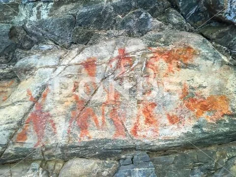 Ancient American Petroglyphs Stock Photos